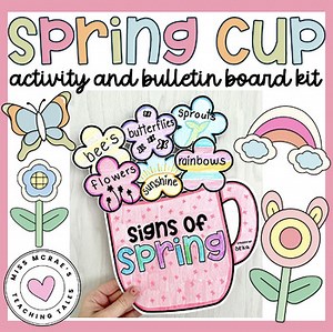 Signs of Spring | Spring Craft Art Activity | April Spring Bulletin Board