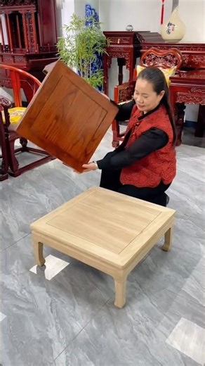 Space-Saving Solid Wood Folding Square Table #furniture #furniture #shorts #amazing