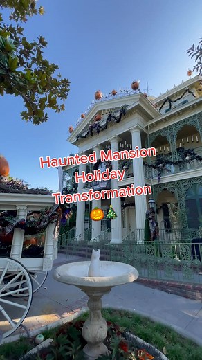 Spooky Haunted Mansion Holiday Transformation at Disneyland