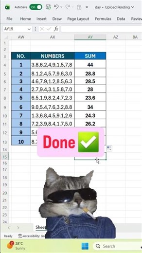how to do SUM of numbers when number are separated by comma✨✨
