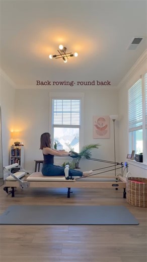 Mastering the classical exercise of Back Rowing requires focus on deep core engagement from scooping abdominals, scapular stability, spinal articulation to C-curve roll-back and up, and controlled arm movement. Maintain a strong, lengthened spine as you move through the rowing motion to strengthen your back and core and improve posture. Spring setting: ❤️ #puralatesbyyingchi #PilatesReformer #reformerpi̇lates #PilatesInstructor #pilates | Ying-Chi Lu