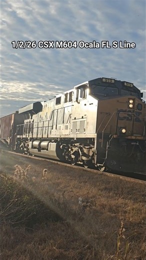 1/2/26 CSX M604 in a New Ocala Spot! | Longest Train of the Day w/ CSXT 919 + MDPU 3169 (Part 8)