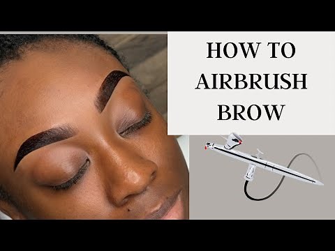 How to airbrush brows with hybrid stain