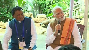 1.2K views · 23 reactions | On his 74th birthday, Indian Prime Minister Narendra Modi meets and interacts with beneficiaries of free urban housing scheme in #Odisha's Bhubaneswar . . . . #NarendraModi #PMAY #pmawasyojana2024 | WION | Facebook