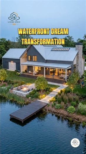 🌊 Building a Modern Lake House | Stunning Before After Construction Timelapse