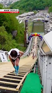 On your marks. Get set. Run up a ski-jump! | NHK WORLD-JAPAN