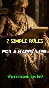 7 Simple Rules for a Happy Life| Life Lessons That Actually Work#happiness#lifelessons#positivevibes