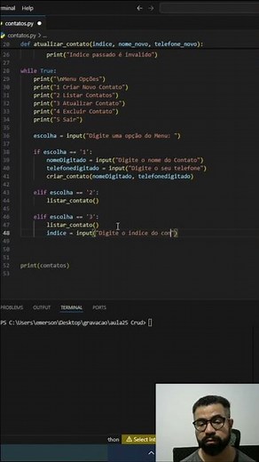Python Índice Perfeito: Input de Números Inteiros #python #react #javascript