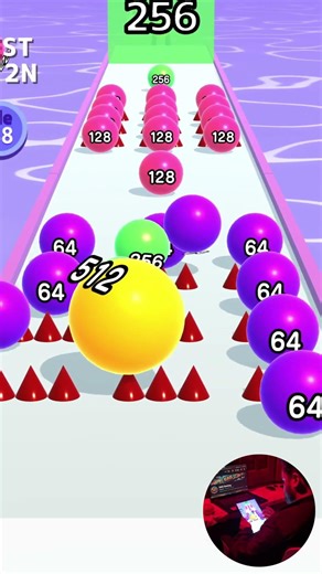 Ball Run 2048 ♾️ INFINITY | High Score Game !!! | Part #411 | EAQ Gaming #games #shortsfeed