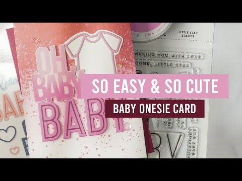 DIY Onesie Card: Perfect for a Baby Shower | Concord & 9th X Kristina Werner
