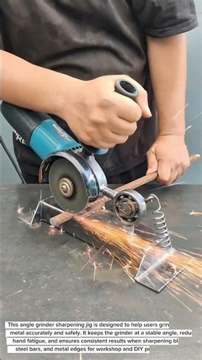 This Angle Grinder Sharpening Jig Is GENIUS! Perfect Grinding Guide You’ve Never Seen Before