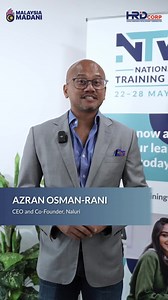 24 reactions · 12 shares | Listen to what Azran Osman-Rani, CEO and Co-Founder of Naluri, thinks of the upcoming National Training Week (NTW) 2023! Register and take place in the NTW 2023 here https://nationaltrainingweek.gov.my. #HRDCorp #NTW2023 #MyNTW #NationalTrainingWeek #MalaysiaMADANI | HRD Corp - Human Resource Development Corporation | Facebook