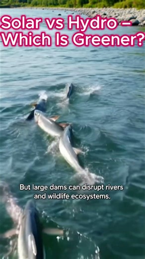 Solar vs Hydro – Which Is Greener? #solar #solarrepair #solarenergy #solartips #solarpower