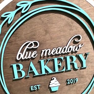 Custom Venue Sign, Storefront Sign, Wedding Venue Logo, Raised 3D Wood Sign, YOUR LOGO HERE Window Sign, Wooden Business Sign, Wooden Logo - Etsy