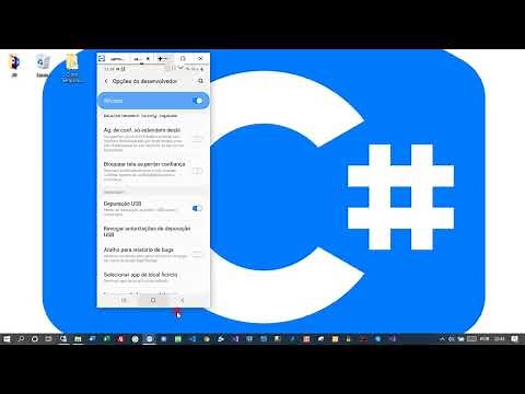 Como criar o primeiro APP no Visual Studio - Xamarin Forms C# Ativando opções do desenvolvedor