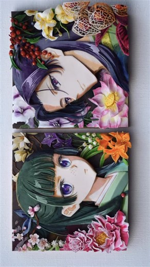 いずむ | 【薬屋のひとりごと】猫猫と壬氏の立体的なアイシングクッキー💐 How to make cookies of The Apothecary Diaries🍪 . YouTubeにフルメイキング動画あります📸 There’s a long making video on... | Instagram