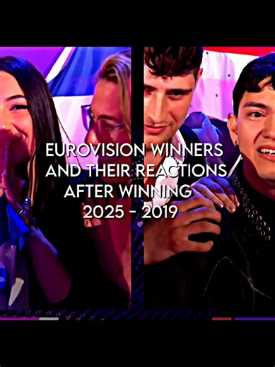 Eurovision Winners And Their Reactions When They Have Won. 🤍 | #fyp #eurovision |