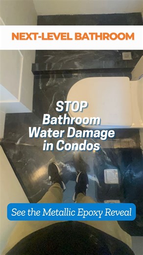 𝗧𝗶𝗿𝗲𝗱 𝗼𝗳 𝘄𝗮𝘁𝗲𝗿 𝘀𝗲𝗲𝗽𝗶𝗻𝗴 𝘁𝗵𝗿𝗼𝘂𝗴𝗵 𝘆𝗼𝘂𝗿 𝗰𝗼𝗻𝗱𝗼 𝗯𝗮𝘁𝗵𝗿𝗼𝗼𝗺 𝘁𝗶𝗹𝗲𝘀? Our 𝗠𝗲𝘁𝗮𝗹𝗹𝗶𝗰 𝗦𝗶𝗹𝘃𝗲𝗿 𝗚𝗿𝗮𝘆 𝗘𝗽𝗼𝘅𝘆 𝗙𝗹𝗼𝗼𝗿𝗶𝗻𝗴 𝘄𝗶𝘁𝗵 𝗪𝗵𝗶𝘁𝗲 𝗛𝗶𝗴𝗵𝗹𝗶𝗴𝗵𝘁𝘀 is the seamless, waterproof, and hygienic fix you’ve been looking for! 💧 ✅ 𝗔𝗽𝗽𝗹𝗶𝗲𝗱 𝗱𝗶𝗿𝗲𝗰𝘁𝗹𝘆 𝗼𝘃𝗲𝗿 𝗲𝘅𝗶𝘀𝘁𝗶𝗻𝗴 𝘁𝗶𝗹𝗲𝘀 — 𝗻𝗼 𝗱𝗲𝗺𝗼𝗹𝗶𝘁𝗶𝗼𝗻 𝗻𝗲𝗲𝗱𝗲𝗱 ✅ Prevents leaks and seepage to lower floors ✅ Non-slippery, stain-resistant, and mold-free fini