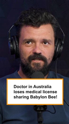 This Doctor Lost His Job For Sharing Babylon Bee Jokes Full interview 👉 https://youtu.be/fl4bsL9Bl-g | The Babylon Bee