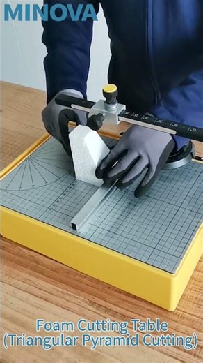 MINOVA Foam Cutter ( Triangular Pyramid Cutting) #asmr #satisfying #hotwire #tools