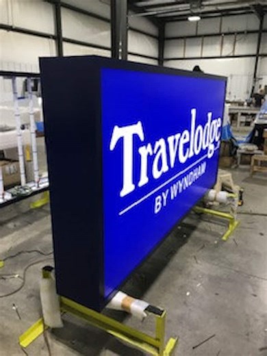 4x8 Double Outdoor Lighted Box Sign | LED Illuminated | Store Front | Custom Logo | Retail Restaurant Sign | Exterior Light Box | Business - Etsy