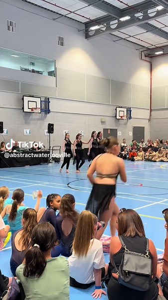 A snippet of our Senior Mystique Team at the competition we attended yesterday!! 2nd place out of 7 teams 🌟💜