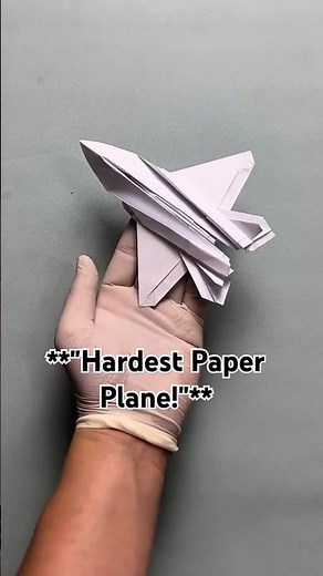 Hardest Paper Airplane | Fighter Jet Origami in 2 Minutes #HardestPaperPlane #OrigamiJet #PaperFigh