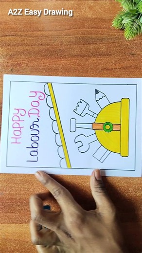 Labour Day Card Making Easy / Thankyou Card For Labour Day #shorts #card