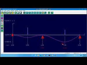 Modélisation d'une poutre continue par le logiciel RDM6