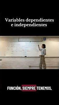Dependent and independent variables