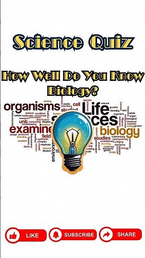 6 Quick Biology Questions To Test Your Knowledge! General Knowledge Quiz! #biology #trivia #quiz