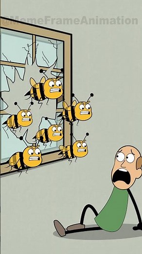 Mr. Meme Incident With Bees (Animation meme) #memes #shorts