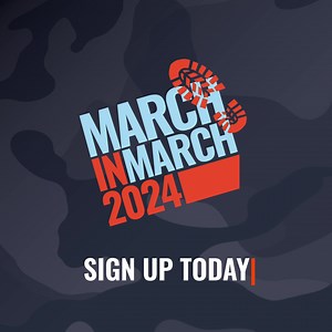 March in March is back! Walk or run 10 miles on any day during the month of March to raise funds for our life-changing mental health treatment to veterans. It’s easy to take part - simply register for free, decide when and where you’re going to complete your challenge and then get started! Together We March. | Combat Stress