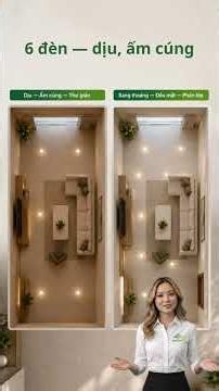 Phòng khách 30m² cần bố trí bao nhiêu đèn downlight là đủ?