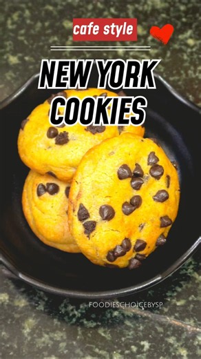 Best New York Chocolate Chip Cookies 🍪 | Thick, Soft & Gooey Homemade Cookies Recipe #Shorts