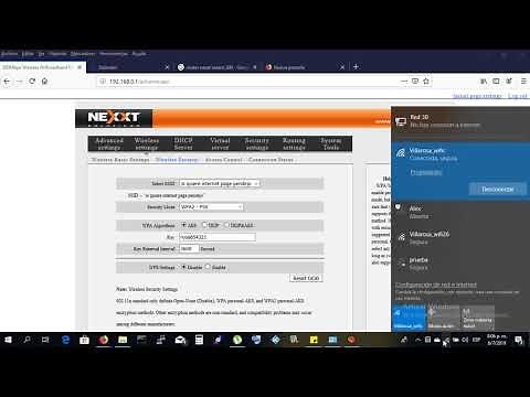como cambiar la contraseña de un router nexxt