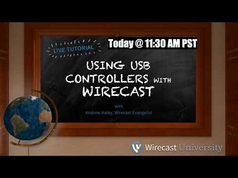 Using USB Controllers with Wirecast