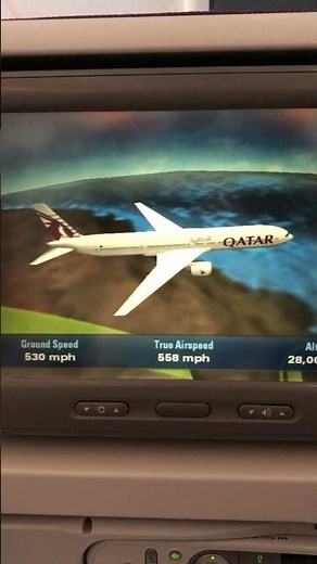 Qatar Airways Flight Map: Approaching Cape Town! #insideplane #qatarairways #travel