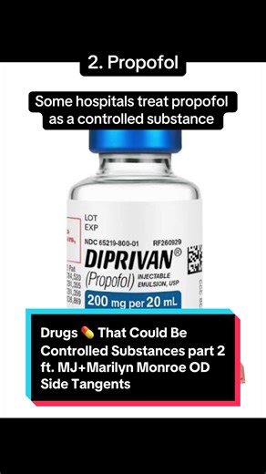 4 Drugs 💊 That Could Be Controlled Substances/Have an Abuse Potential part 2 ft. MJ Marilyn Monroe OD Side Tangents—>reminder that controlled substance status is based on potential for abuse and dependency #doctor #pharmacist #chemistry #fyp #law