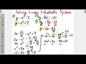 How to Learn Solving Linear and Quadratic Systems (Grade 11 University)