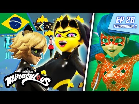 🇧🇷 MIRACULOUS | 🐞 A BATALHA DOS MIRACULOUS 2 🐾 | Episódio completo ▶️ Temporada 3 Ep 26 | BRASIL 🇧🇷