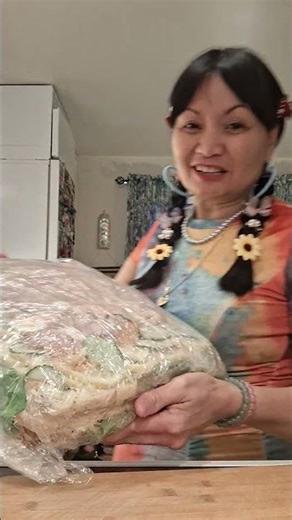 My homemade Sandwich cake with the Plastic Wrap 😋❤️ #everyone #food🧿