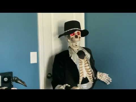 Gemmy life size skeleton (my first video!)