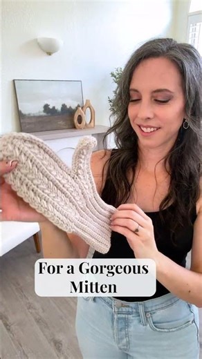 ✨ Easy Winter Wheat Crochet Mittens (Flat + One Seam!) 🧶❄️