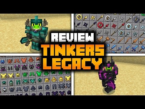 NUEVO ADDON DE ARMAS Y ARMADURAS PARA MINECRAFT PE 1.20 | TINKERS LEGACY REFORGED MOD