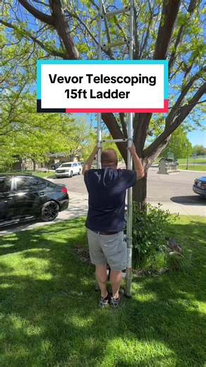 I didn’t trust this Vevor telescoping ladder when i first saw it so obviously…I had to get one! Best ladder I’ve owned! #ladderman #ladder #ladders #telescopicladder #vevor #tiktokshopfinds