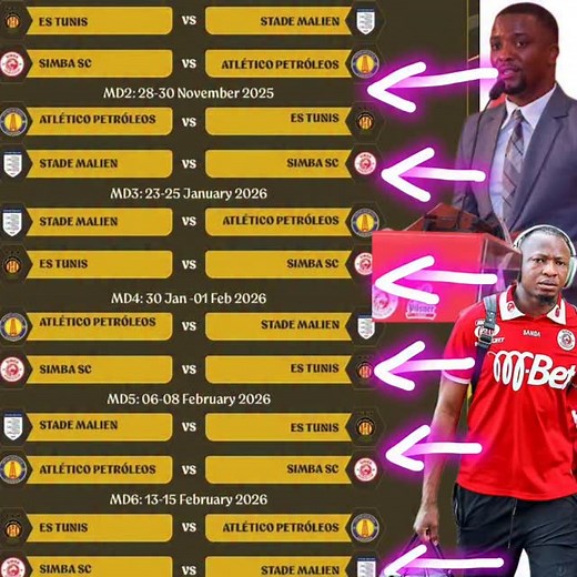 RATIBA YA SIMBA LIGI YA MABINGWA AFRIKA!! HII HAPA | Lugano Israel Mwakyeja