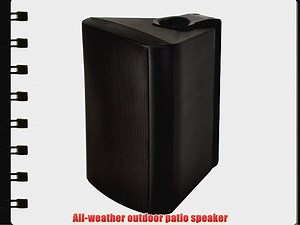 OSD Audio BTP-650 Black 6.5-inch Bluetooth Indoor or Outdoor 30-Watt Patio Speaker Pair