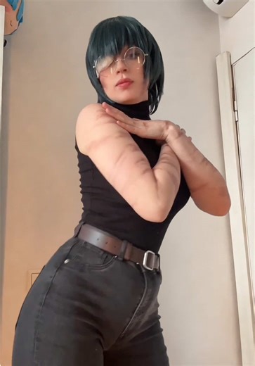 Maki Zenin Cosplay Test 💚 #jjk #jujutsukaisen #jujutsukaisencosplay #makizenin #jjkcosplay