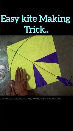😱Easy kite🪁Making Trick at home🔥||How to make kite#kitemaking#kiteflying#kitefighting#shorts#kite